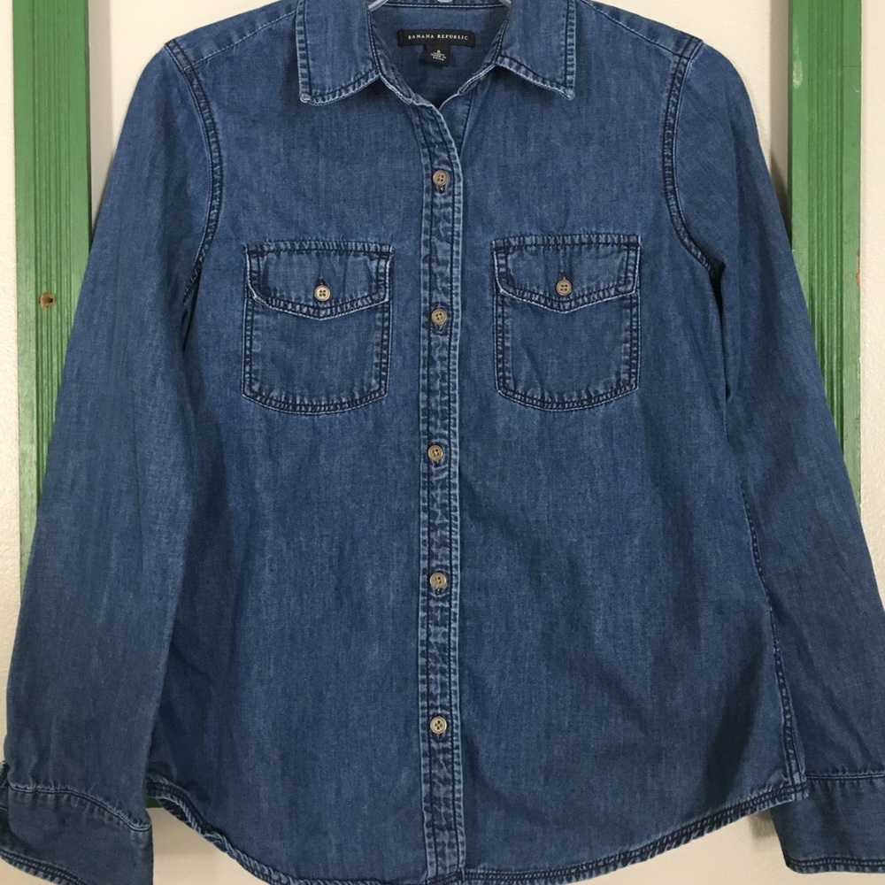 Banana Republic denim button down